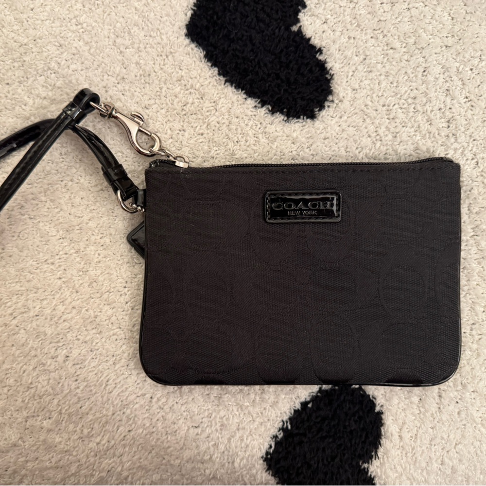 Coach Black Wristlet